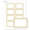 Avery® Printable Adhesive Name Badges, 2-1/3" x 3-3/8", Pre-printed Flourished Metallic Gold Florals Design, Matte White, Laser & Inkjet Compatible, 80 Total